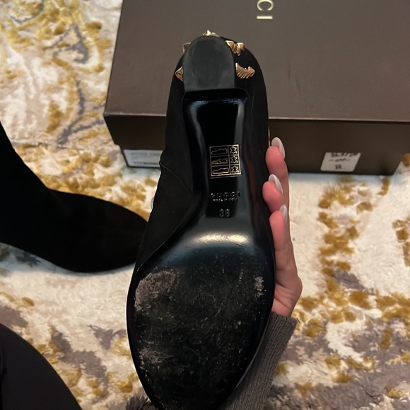 Gucci suede studded boots have been worn size 38 - Picture 11 of 13
